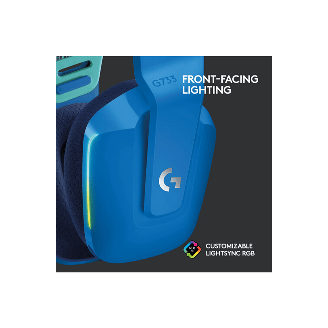 Logitech G733 LIGHTSPEED Wireless RGB Gaming Headset - Blue in Qatar Logitech G733 LIGHTSPEED Wireless RGB Gaming Headset - Blue in Qatar